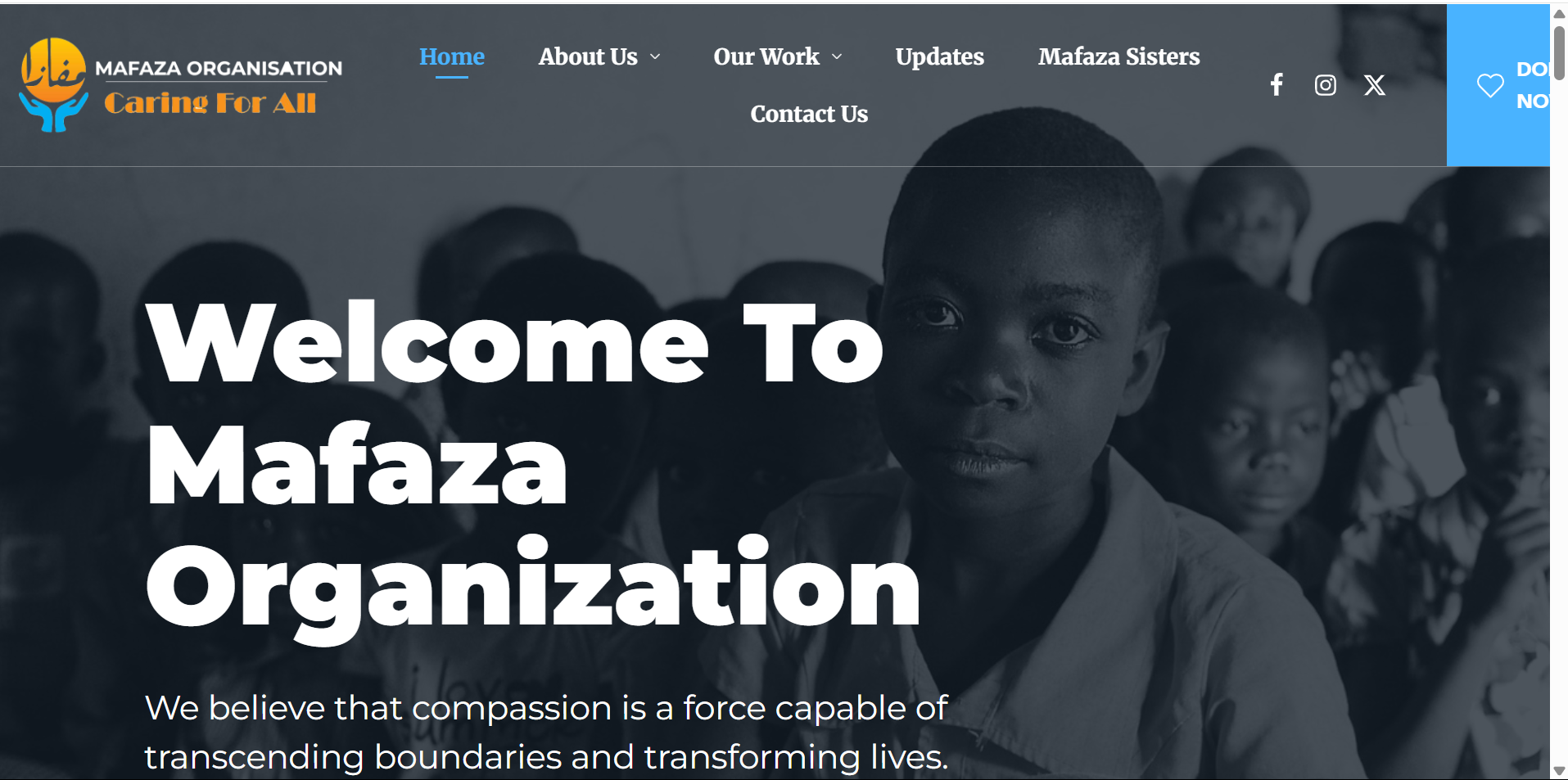 Mafaza Organization Website Project